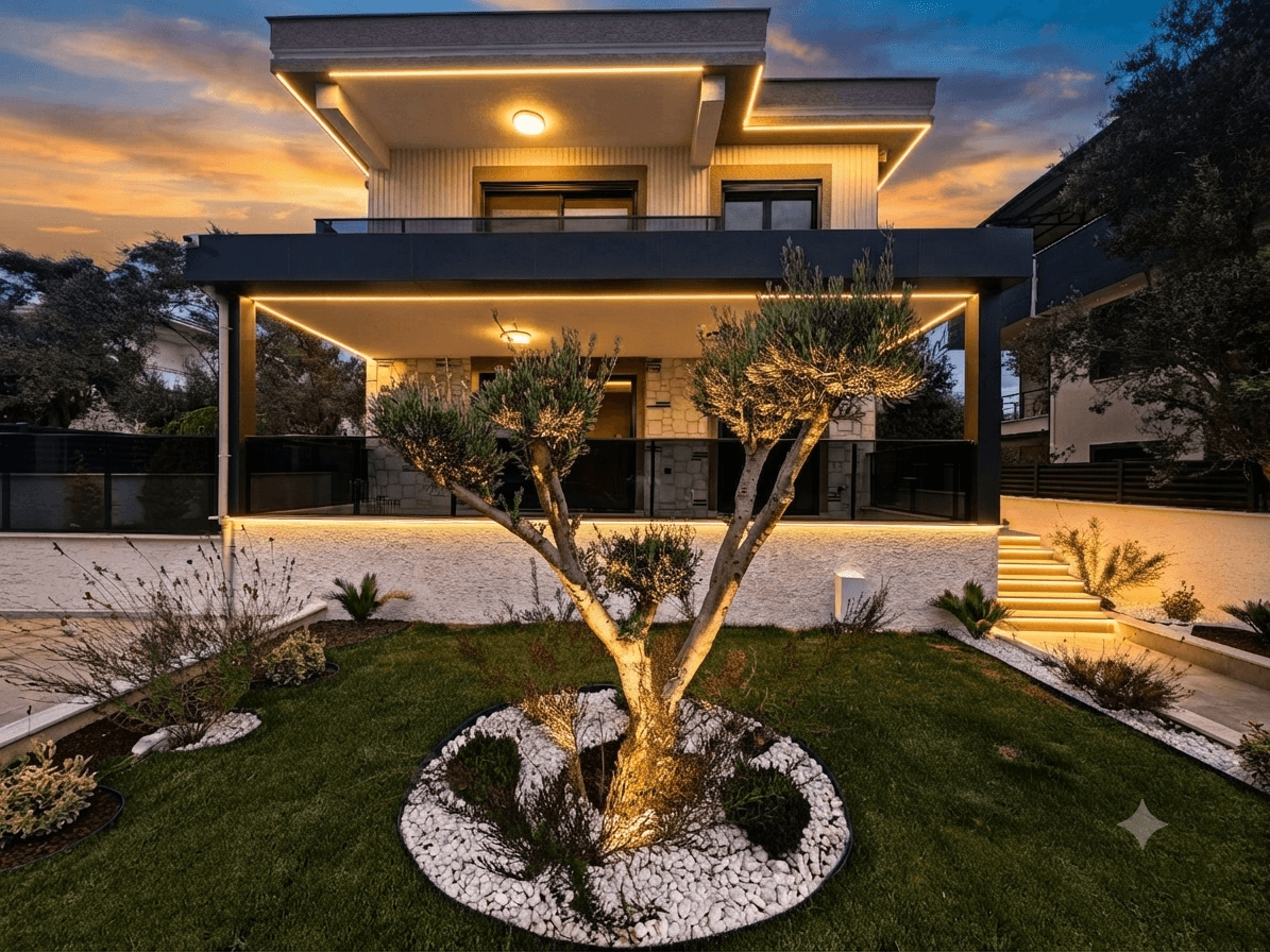 Güre'de Satılık 4+1 Villa, Tam Bağımsız, Yerden Isıtmalı